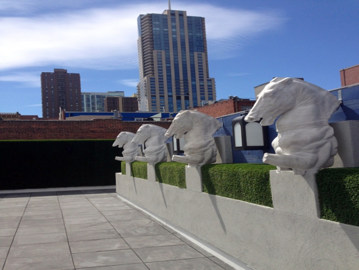 Artificial Grass Carpet Ashley, Ohio City Landscape, Roof Top